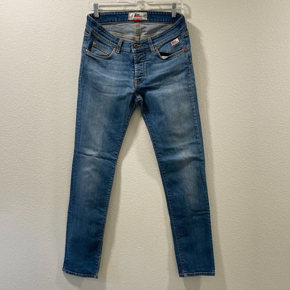 ROY ROGERS Pocket Money 529 Historical Jeans Lo-Rise Slim Distressed Men 31/36